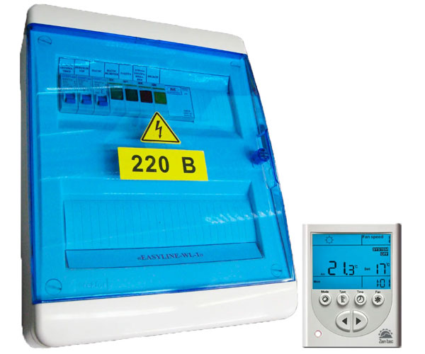 Шкаф управления вентиляционной установкой с водяным нагревателем  EASYLINE WSP-3/18,5/Ч