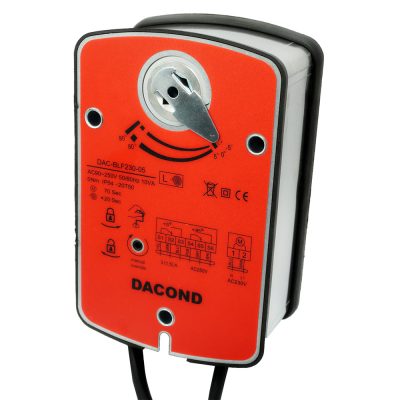 Электропривод DACOND DAC-BLF230-10T (10 Н·м, 230 В, для ОЗК, с пружиной, термоэлемент 72 °C)