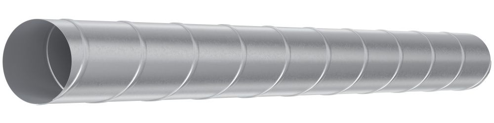 Воздуховод DG D100 L2м оцинкованная сталь ERA PRO