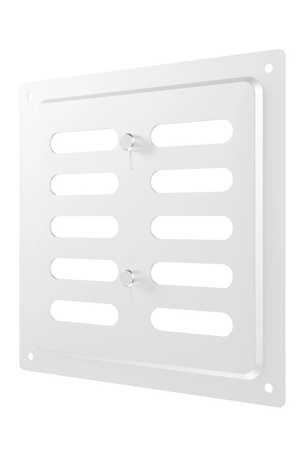Решетка вентиляционная MER регулируемая 150x154 окрашенная сталь белый ERA