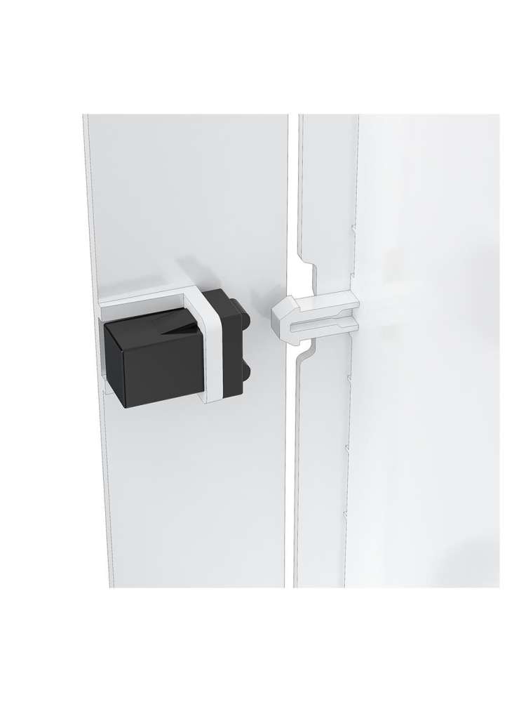 Люк ревизионный LN фланец 200х250 нажимной 224х274 пластик EVECS