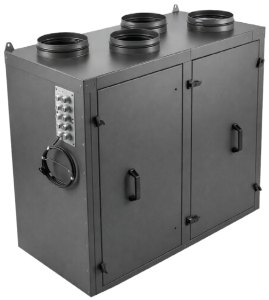 Приточно-вытяжная установка с роторным рекуператором RWN-RR-400(50m)-ЕС-НЕ0,8-Vertical(N)